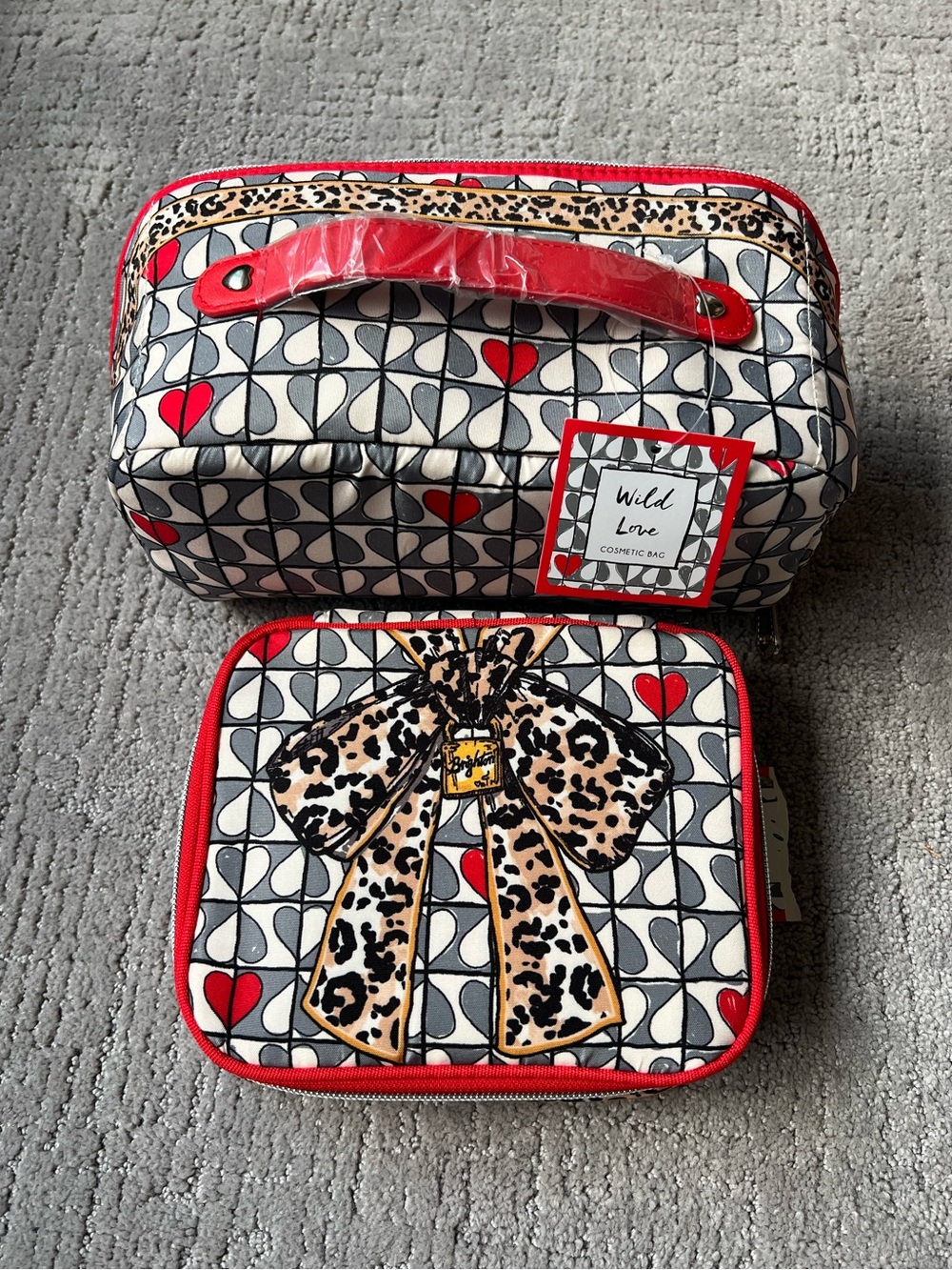 Brighton Wild Love Cosmetic Bag and Jewelry Case Set (2 Pieces)